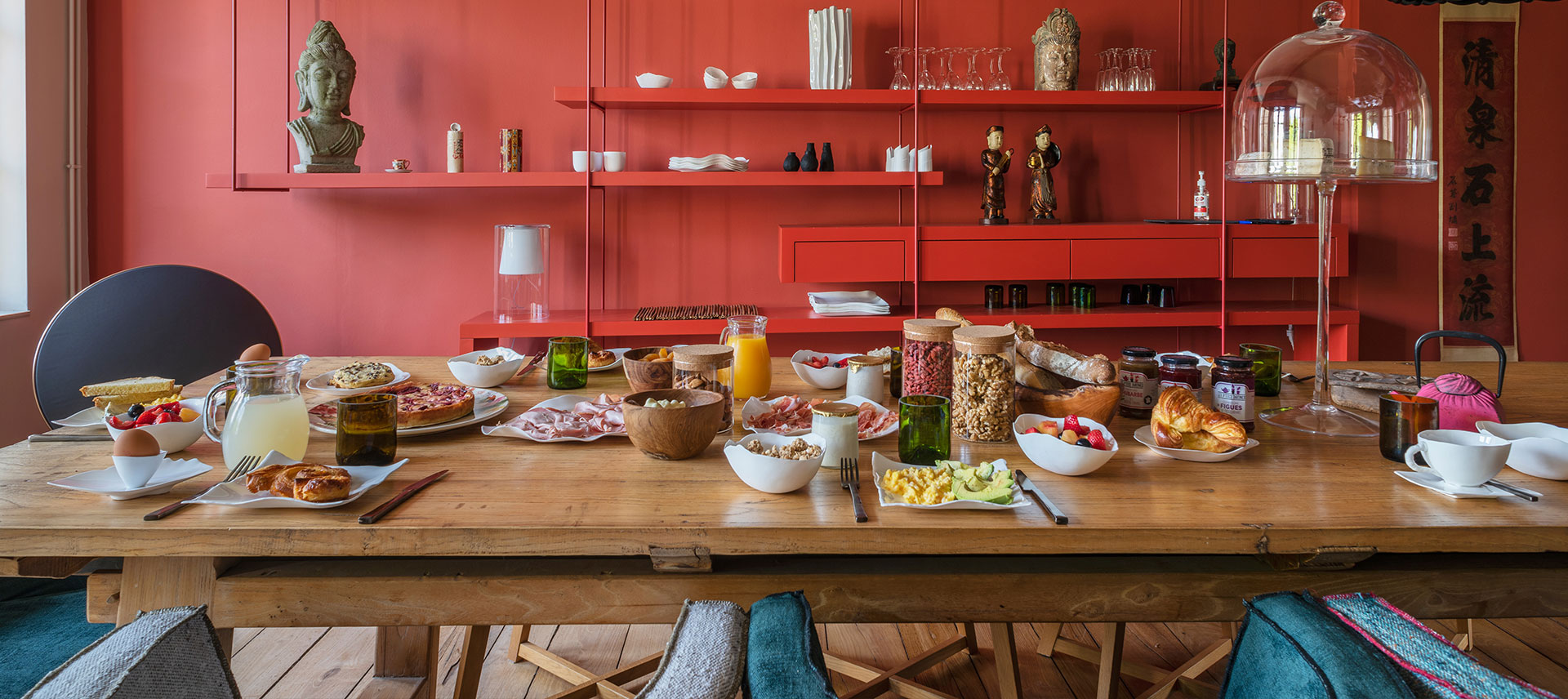 Petit déjeuner en chambre d'hôtes à Dinan, La Maison Pavie